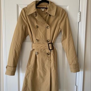 J Crew Factory Belted Trench Coat